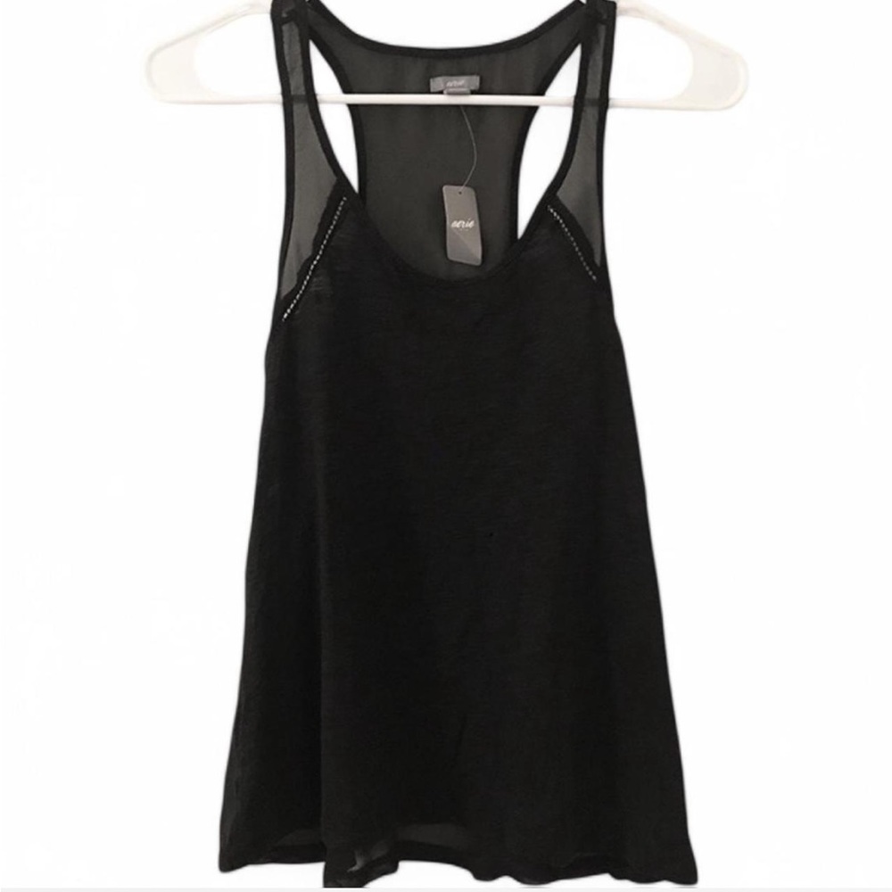 Aerie Black Racerback Tank